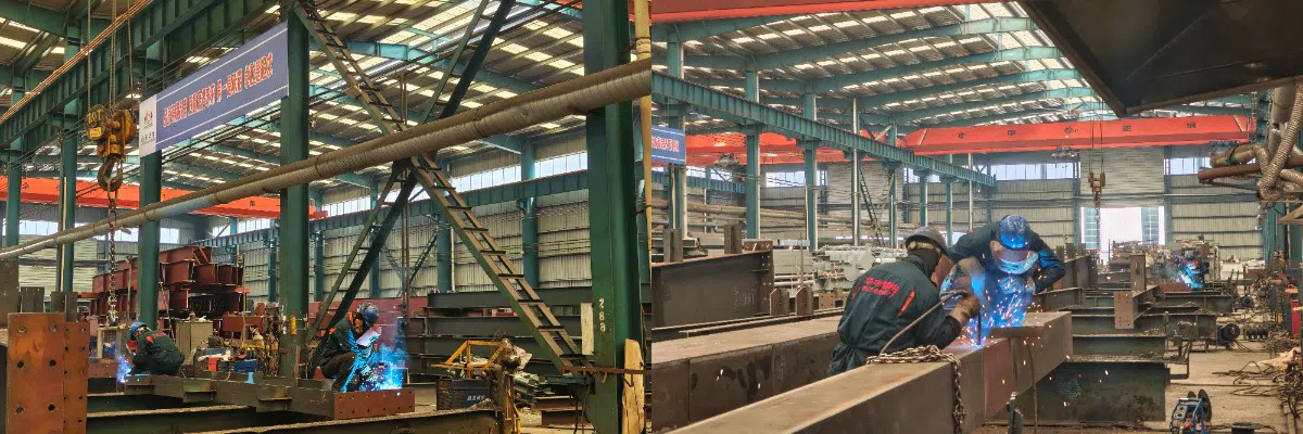oficina de estrutura de aço